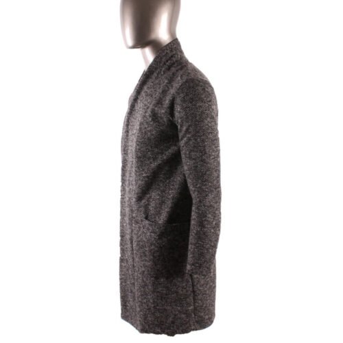 Pánsky mouchete kabát cardigan čiernohnedý 135 - Image 4