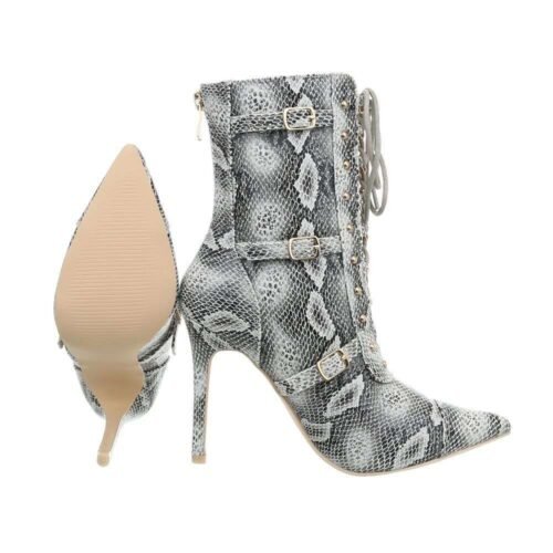 Dámske čižmy šnurovacie vysoké JR-046SW140 snake - Image 2