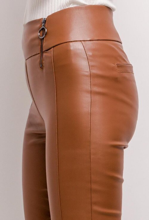 daysie pantalon skinny en similicuir5 brown 2 1