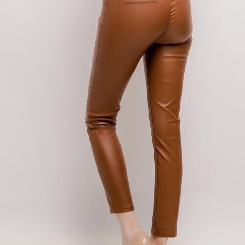 daysie pantalon skinny en similicuir5 brown 5