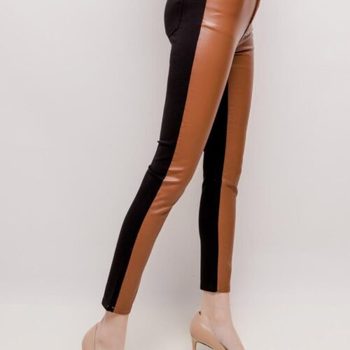 daysie pantalon skinny en similicuir7 brown 1