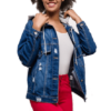 daysie veste en jean avec capuche denim