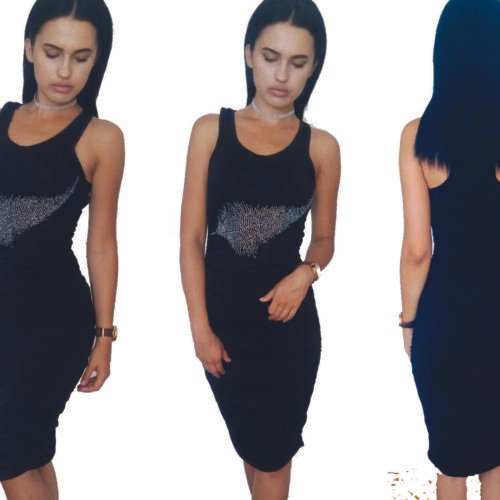 dressblackfeatherFB1