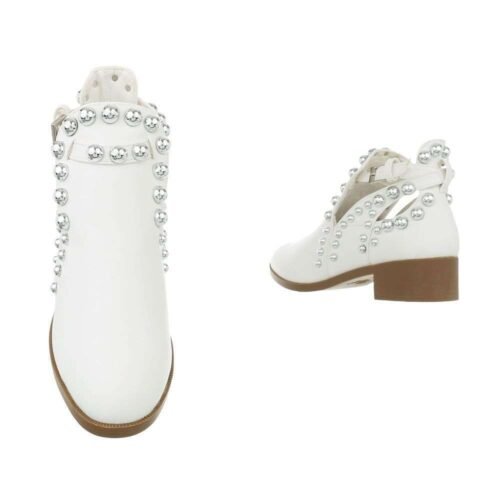 Dámske casual topanky sandále studs GF026SW120 biele - Image 2