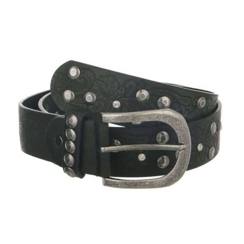 Opasok dámsky kožený studs embossed metalic 5941SW600