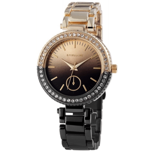 Hodinky dámske módne Crystal fashion 152121SG bicolor gold