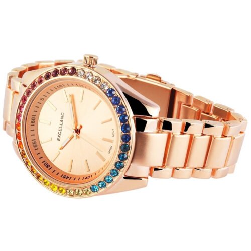 Hodinky Excellanc color crystal s110 ružové zlato - Image 3