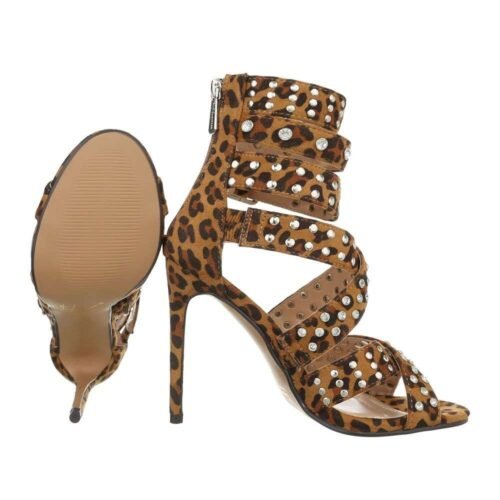 Dámske exkluzívne sandále boheme crystal 124SW leopard - Image 3