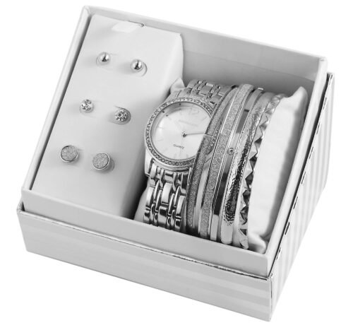 Hodinky darčekový set módne naramky náušnice bižutéria 1800161 - Image 2