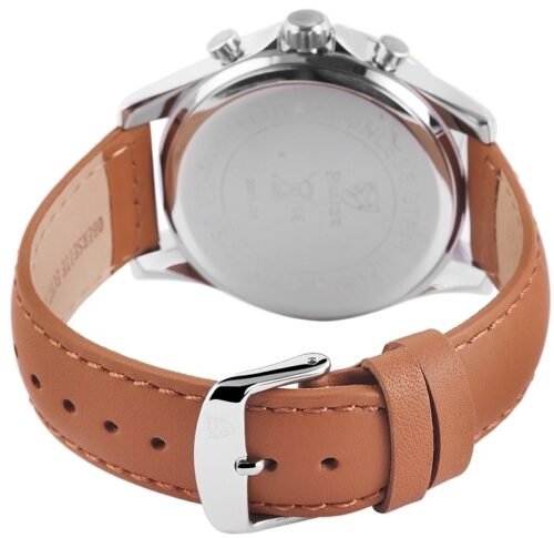 Hodinky pánske PIERRINI oceľ kožené chronograf SG500 blue - Image 3