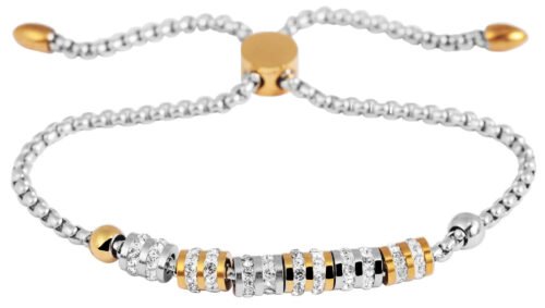 Náramok oceľ Shiny crystals 5030399SG retiazka posuvna - Image 3