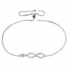STRIEBRO náramok INFINITY zirkon zo striebra 925 5340031