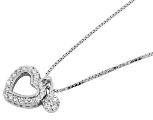 STRIEBRO Prívesok Srdce mini Love crystal 5350019 strieborný - Image 2