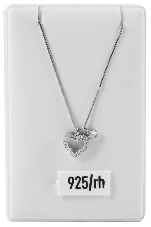 STRIEBRO Prívesok Srdce mini Love crystal 5350019 strieborný - Image 3