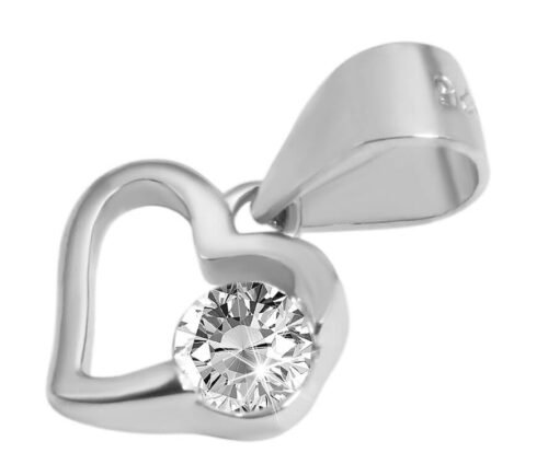 STRIEBRO Set Privesok Nausnice Srdce Love 5360004 crystal - Image 2