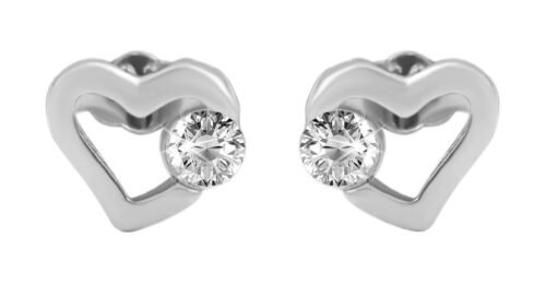 STRIEBRO Set Privesok Nausnice Srdce Love 5360004 crystal - Image 3