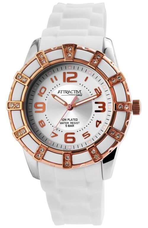 Dámske hodinky so zirkónmi DA39J524Y rosegold white - Image 2