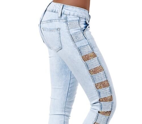 Dámske nohavice rifle slim chic 3378 denim blue