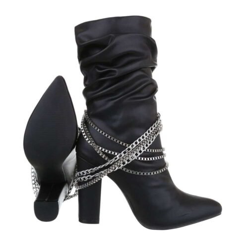 Dámske čižmy biker boots Rock členkové 1904SW čierne - Image 3