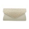Kabelka spoločenská večerná clutch crystal 683SW zlatá