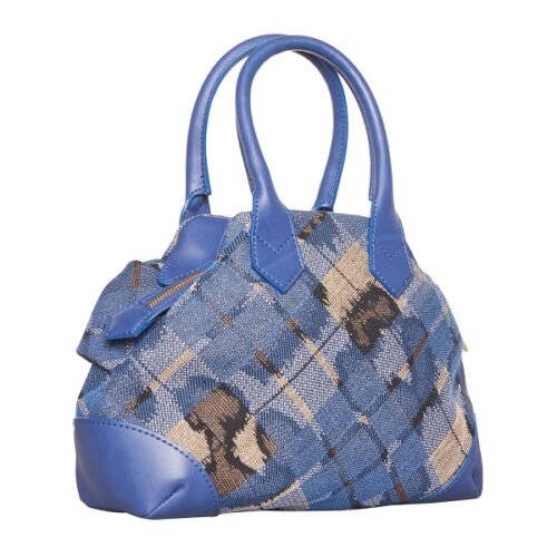 Kabelka originál Vivienne Westwood Leopard Tartan light blue - Image 5