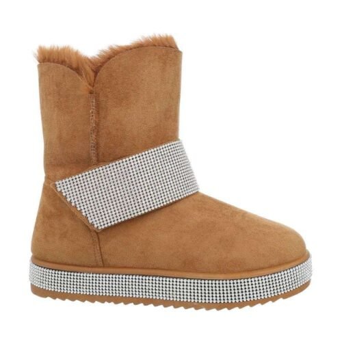 Dámske čižmy pohodlné papuče crystal camel
