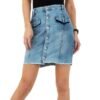 Dámska rifľová sukňa jeans mini 5021SW denim blue stretch