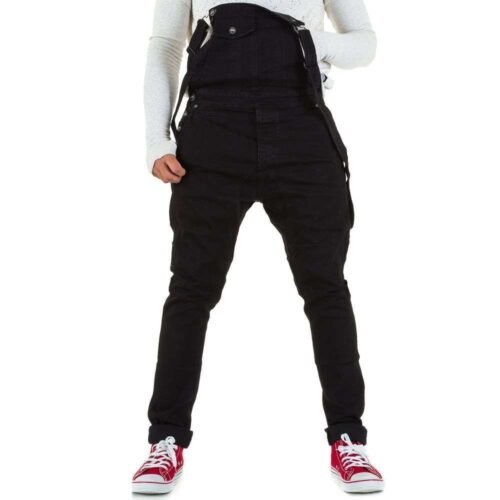 Pánske rifle Na traky Regular slim casual 1407SW180 cierne - Image 5