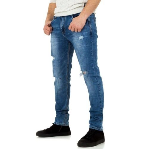 Pánske rifle Regular slim casual D26SW130 denim blue - Image 4