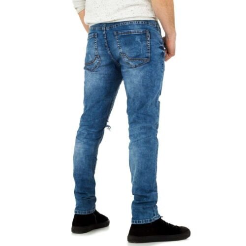 Pánske rifle Regular slim casual D26SW130 denim blue - Image 3