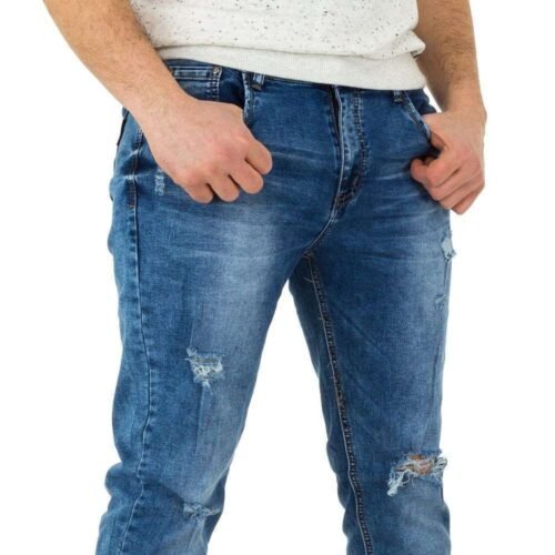 Pánske rifle Regular slim casual D26SW130 denim blue - Image 2