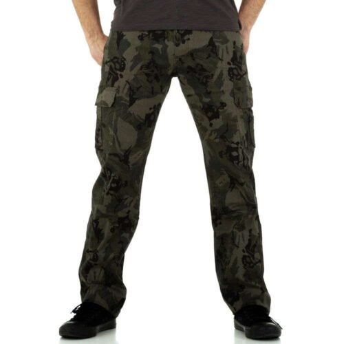 Pánske cargo nohavice camouflage sport kapsace 1003SW regular