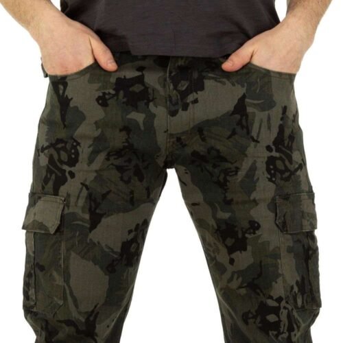 Pánske cargo nohavice camouflage sport kapsace 1003SW regular - Image 2