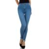 Dámske rifle slim fit basic fashion J-107 denim blue