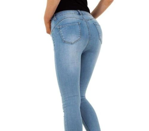 Dámske rifle slim fit pushup skinny fashion 3710SW light blue