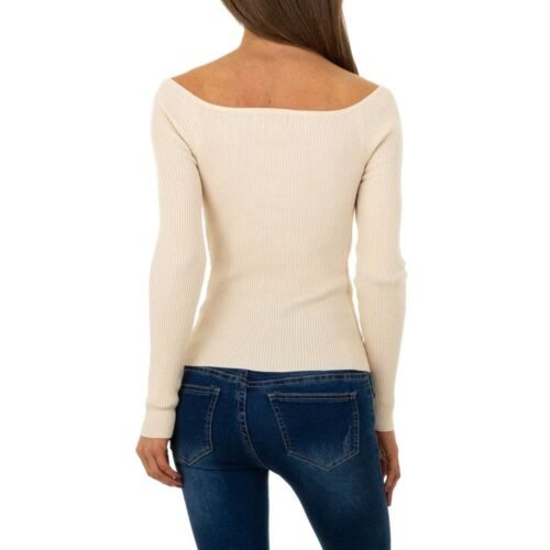 Dámsky úpletový pulover casual krátky x-48SW bodycon - Image 3