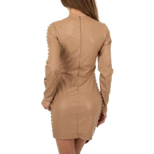 Kožené mini šaty sexi s nitmi 8795SW casual módne - Image 3