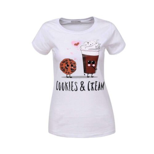 Dámske tričko s potlačou priliehave bodycon 0432SW print