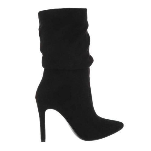 Dámske sexi topánky čižmy na vysokom podpatku 777SW black