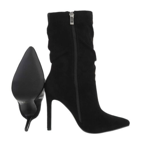 Dámske sexi topánky čižmy na vysokom podpatku 777SW black - Image 3