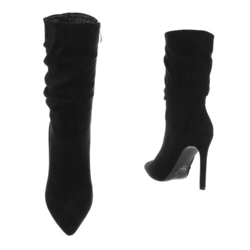 Dámske sexi topánky čižmy na vysokom podpatku 777SW black - Image 2