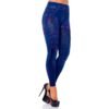 Dámske legíny fake jeans bm 029 bledomodré
