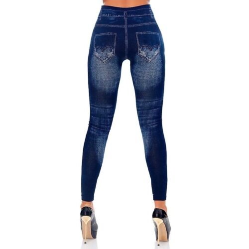 Dámske legíny fake jeans bm 079 - Image 2
