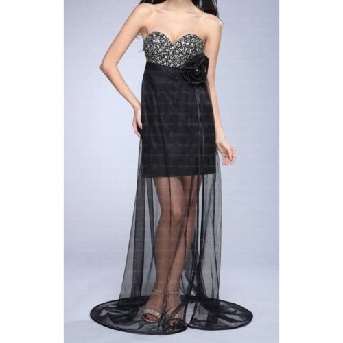 Dámske šaty spoločenské dlhé maxi Italy princess 2588SW black - Image 5