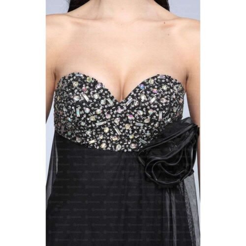 Dámske šaty spoločenské dlhé maxi Italy princess 2588SW black - Image 3