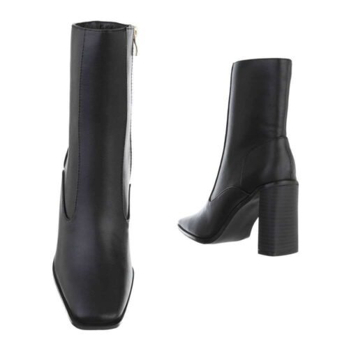 Dámske čižmy členkove fashion 308SW čierna black - Image 3