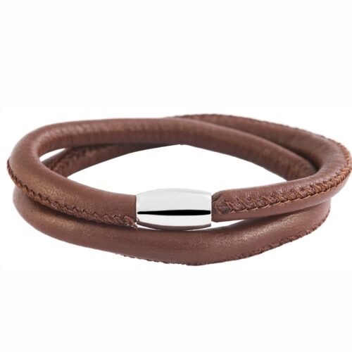 UNISEX kožený náramok basic 2row SG540 4 farby - Image 4