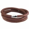 UNISEX kožený náramok basic 3row SG550 4 farby