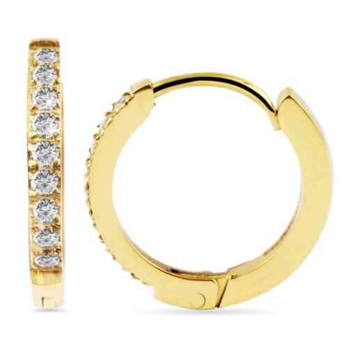 Náušnice oceľ Kruhy crystals 15 mm 5050369 elegant