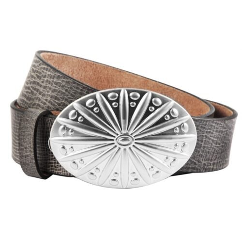 Opasok dámsky kožený Oval metal  SG850 4 farby